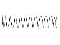 Пружина сжатия нержавеющая 0.4*10*40мм