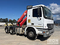 2006 Mercedes-Benz Actros 2636 6x4 Prime Mover w/ 2012 HMF 1520-K4 Crane