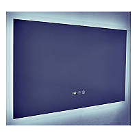 Зеркало Mixxus Flat MR04-100x60 (часы, LED-подсветка, антизапотевка) (MI6008) D_4095