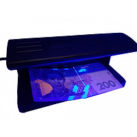 Детектор валют UKC настольный переносной ультрафиолетовый лампа для проверки денег от сети 220V Black Techo