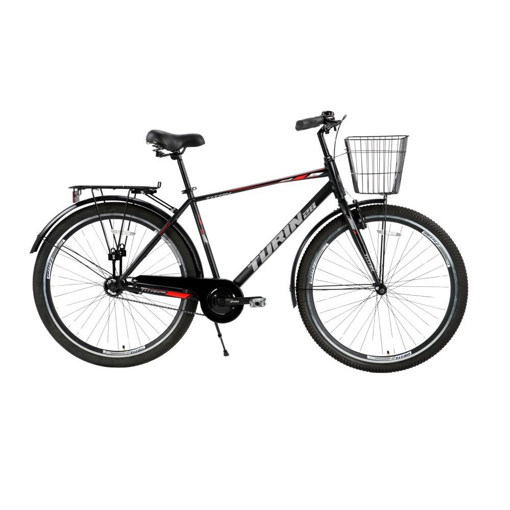 Велосипед 28" Turin 2024 Рама-18" black-red