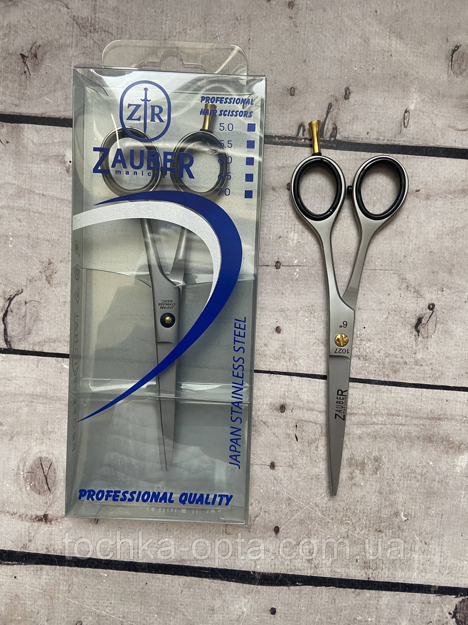 Ножиці перукарські Zauber 6.0 classik, фото 1