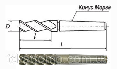 Фреза концевая с коническим хвостовиком (к/х) Ф 22. ГОСТ 17026-71. - фото 1 - id-p407611376