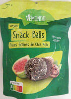 Снеки Vemondo Fruitballs Feige Wallnuss Chia 144g