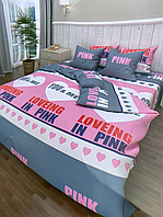 Тор! Семейный комплект постельного белья "Розовая любовь"