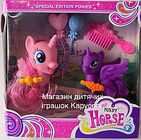 Пони, My little Pony, с крылышками, расческой, заколочки