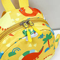 Тор! Детский рюкзак A-1025 Dinosaur на одно отделение с ремешком Yellow