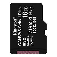 Картка пам'яті microSDHC (UHS-1) Kingston Canvas Select Plus 16Gb class 10 А1 (R-100MB/s)