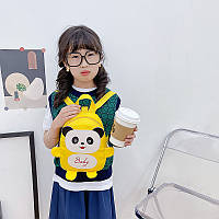 Тор! Детский рюкзак A-6864 Panda с ремешком анти-потеряшка Yellow