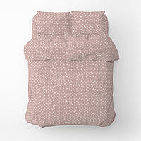 Постільна білизна Горох бязь Home Line рожево-ліловий Полуторний комплект