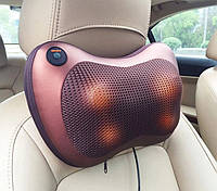 Массажная подушка с инфракрасным подогревом Car and Home Massage Pillow подушка массажер для шеи и спины