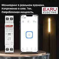 Wi-Fi автоматический выключатель EARU 63A, Счетчик. Реле Ewelink