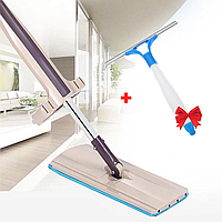 Швабра лентяйка для уборки Spin Mop 360 + Подарок Швабра для мытья окон / Швабра с отжимом