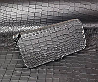 Чехол-книжка Premium для DOOGEE S41 Pro, черный крокодил