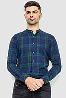 Рубашка мужская в клетку байковая зелено-синий 214R102-36-178 Ager M TE, код: 8386054