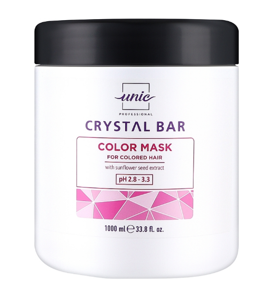 Маска захисна для фарбованого волосся Unic Crystal Color 1000 мл, фото 1