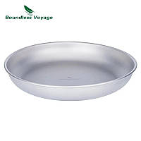 Тарілка титанова великого розміру Boundless Voyage 23 * 3,5 см