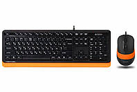 Комплект з маніпулятора миші та клавіатури A4Tech F1010 Orange