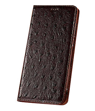 Чохол книжка з натуральної LUX шкіри магнітний протиударний для Iphone 13 mini "ZENUS"