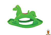 Лошадка-качалка, зелёная, детская игрушка, от 1 года, DOLONI TOYS 05550/6