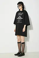 Urbanshop Бавовняна футболка Fiorucci Invitation Print Oversized T-Shirt колір чорний з принтом