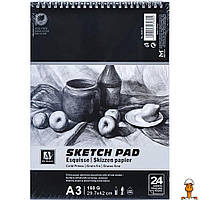 Альбом "sketch pad", а3 24 аркуші 160 г м², дитяча іграшка, віком від 7 років, Bambi 6002-S