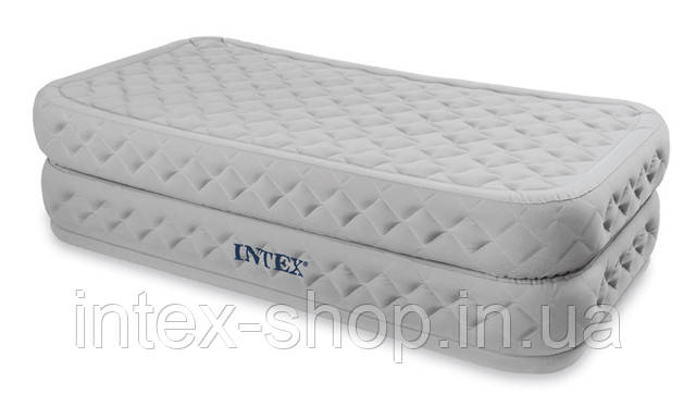 Надувне ліжко з вбудованим насосом 220В 99х191х51см Intex 66964