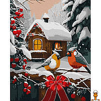Картина по номерам "снежная сказка" ©art_selena_ua, 40, детская игрушка, от 5 лет, Идейка KHO6534