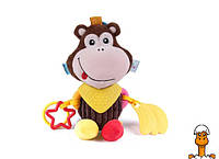 Детская подвеска на коляску, с прорезывателем, игрушка, обезьянка, от 0 лет, METR+ D25447-3