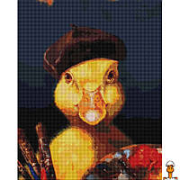 Алмазная мозаика "художник уточка" ©lucia heffernan, 50 см, детская игрушка, от 10-ти лет, Brushme DBS1206