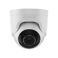 IP-Камера дротова Ajax TurretCam, 5мп, 4мм, Poe, True WDR, IP 65, ІЧ 35м, аудіо купольна, біла (000039308)