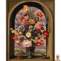 Картина за номерами "композиція з квітів" ©ambrosius bosschaert de oude, 40, дитяча іграшка
