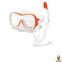 Набір для підводного плавання, маска + трубка, дитяча іграшка, віком від 8 років, Intex 55647