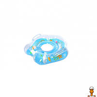 Дитяче коло для купання, іграшка, синій, віком від 1 місяця, METR + MS 0128(Blue)