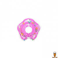 Детский круг для купания, игрушка, розовый, от 1 месяца, METR+ MS 0128(Pink)