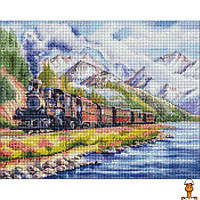 Алмазная мозаика "поезд домой" ©catrin bespaliuc, 40, детская игрушка, от 10 лет, Идейка AMO7481