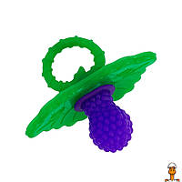 Пустышка-прорезыватель "ягодка", текстурная, детская игрушка, от 3-х месяцев, Mega Zayka MGZ-0419(Purple)