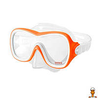 Маска для плавания, детская игрушка, оранжевый, от 8 лет, Intex 55978(Orange)