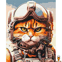 Картина по номерам "котик главный пилот" © марианна пащук, 50 см, детская игрушка, от 7 лет, Brushme BS53804