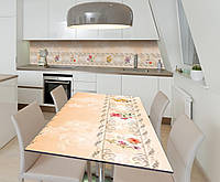 Наклейка 3Д вінілова на стіл Zatarga «Кружне полотно» 600х1200 мм для будинків, квартир, сто SX, код: 6444400