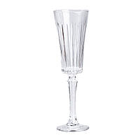 LUGI Бокал для шампанского высокий стеклянный прозрачный набор 6 шт