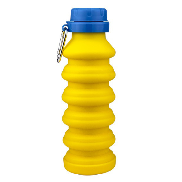 Бутылка для воды складная Magio MG-1043Y 450 мл. AL-330 Цвет: желтый - фото 1 - id-p2195525554