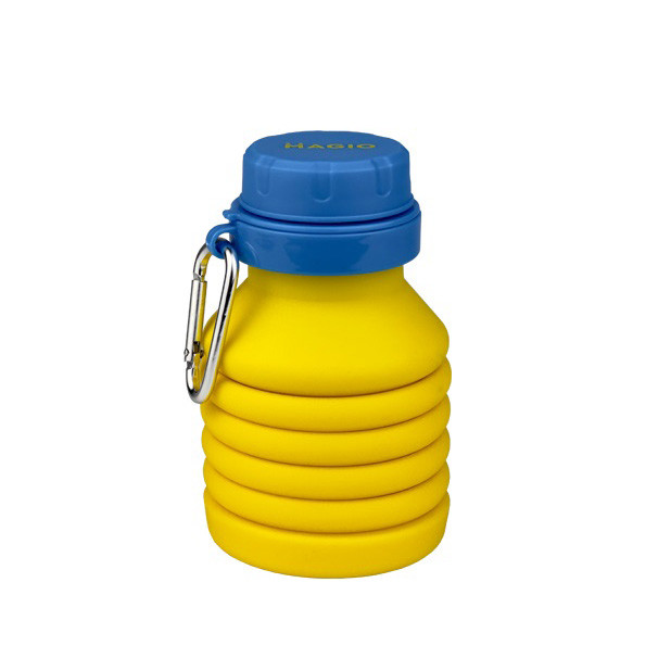 Бутылка для воды складная Magio MG-1043Y 450 мл. AL-330 Цвет: желтый - фото 2 - id-p2195525554