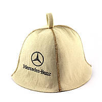 Банная шапка Luxyart Mercedes Белый (LA-313) SM, код: 1101579