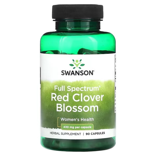 Червона конюшина Red Clover 430 мг 90 капс при клімаксі від припливів Swanson США