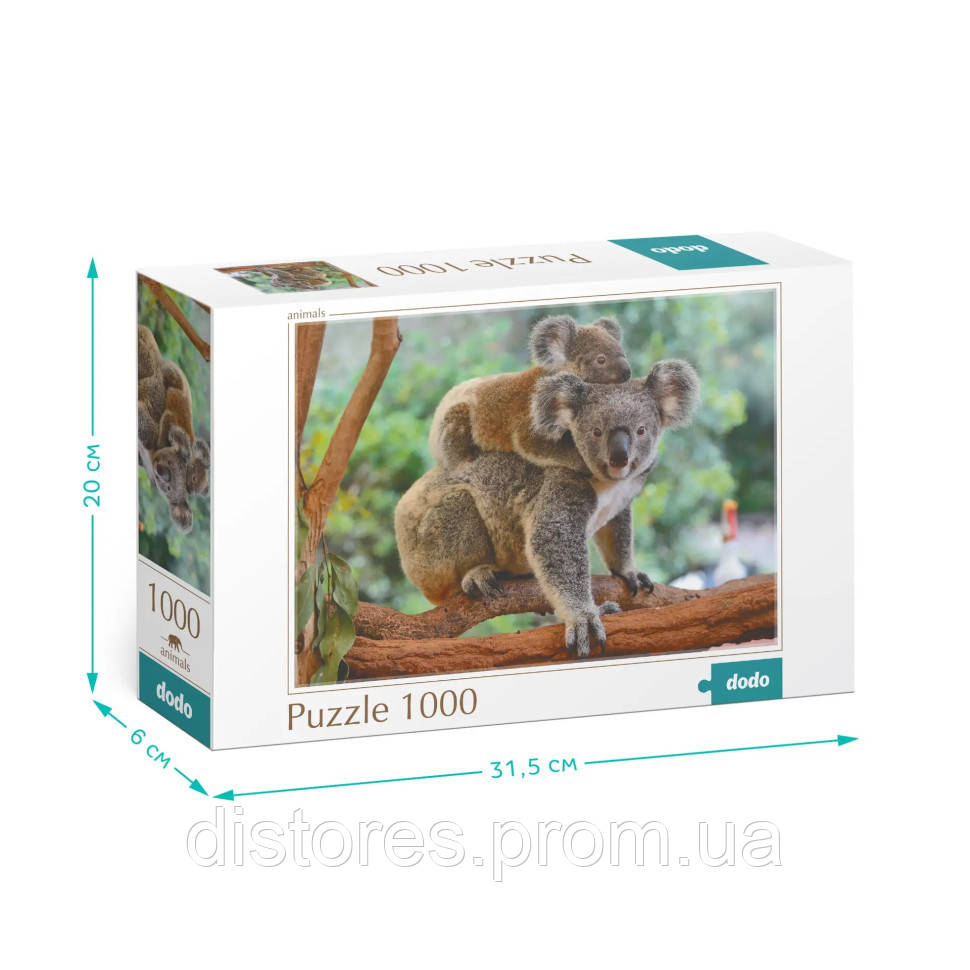 Пазл Маленька коала з мамою DoDo 301183 1000 ел DI, код: 7741382 - фото 3 - id-p2195568870