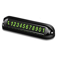 Автовизитка с номером телефона в авто для парковки XOKO Number Detect 001 XK-ND-001 13х2.2х3.4 см черная d