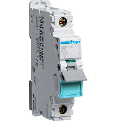 Автоматичний вимикач 16А, 1-фазний, тип С, Hager MCN116