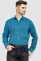 Рубашка мужская в клетку байковая бирюзово-синий 214R99-33-022 Ager L TE, код: 8385577