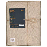 Скатертина ARDESTO Oliver, 100% бавовна, шоколад 136х180 см (ART08OR)